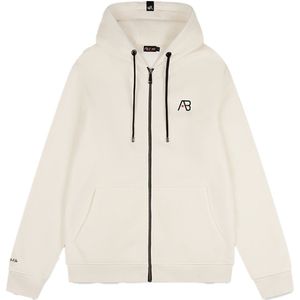 AB Lifestyle - Ink Vest (Crane) - Vest - Wit - Katoenmix, Regular Fit, Capuchon