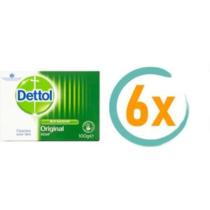 Dettol Antibacteriële zeep blokje 100 Gram -Original Protect - Desinfecterende blokje/tablet/handzeep x 6