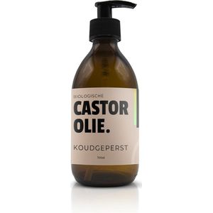 Natuurbazen - Castor Olie - 300ml - Biologisch - Koudgeperst - Bruine Glazen Fles