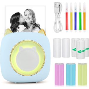 Equivera Mini Printer - Pocket Printers - Draagbare Printer - Mobiele Printer - fotoprinter