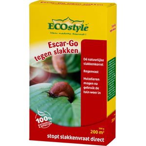 Ecostyle slakkenkorrels voor 200 M2 - slakken bestrijdingsmiddel - regenvast - stopt slakkenvraat direct