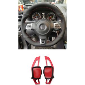 Red Aluminium Flipper Paddle Flippers Schakel F1 Stuur Stuurwiel Geschikt Voor Vw Golf 6 GTI GT R20 GTD TSI TDI DSG
