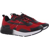 Piedro Sport - Albon - Sneakers - Rood Zwart - Textiel - Vetersluiting