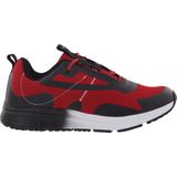 Piedro Sport - Albon - Sneakers - Rood Zwart - Textiel - Vetersluiting