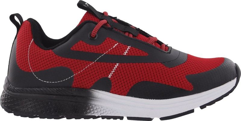 Piedro Sport - Albon - Sneakers - Rood Zwart - Textiel - Vetersluiting
