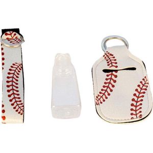 Fresh Tube (Baseball White) - Flacon voor antibacteriële zeep - Handen wassen onderweg - Handenreiniger voor Vliegtuig & Handbagage - Navulbaar
