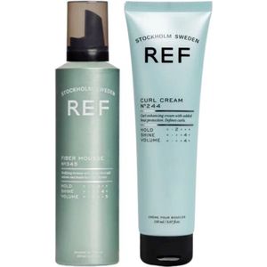 REF Bouncy Curls Set - 250ml en 150ml - Stylingproducten voor Krullend Haar