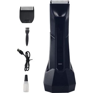 Professionele Haartrimmer Met Laadstation - Scheeraparaat - Baardtrimmer - Elektrische Trimmer voor Mannen - 0 Tot 3,5 mm - USB Oplaadbaar - Haar- en Baardtrimmer - IPX5 Waterdicht - Met LED Licht - Zwart