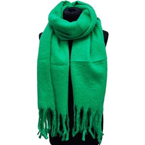 Lange Warme Sjaal - Dikke Kwaliteit - Groen - 220 x 50 cm (23-27#)