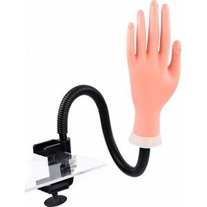 Oefenhand voor Nagels - Nailtrainer Nagel Oefenhand - Nagelstyliste - Nep Hand voor Nagels - Oefen Nagels - Nail Trainer - Nagellak Oefenhand - Makkelijk Schoonmaken & Met Tafelklem