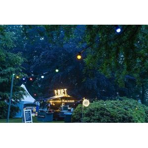 WhyLed Prikkabelset | Hoge kwaliteit | Prikkabel met LED lampen | Buiten | 2 Watt Filament LED Lampen | 2700K WW+ | Clear (20M - 40 Fittingen)