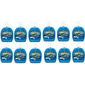 Palmolive Handzeep – Pompje Hygiene Plus Fresh Blauw  - Voordeelverpakking 12 x 300 ML