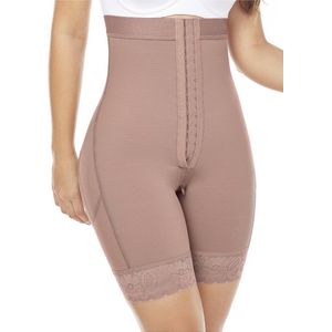 Maria E | Buttlift Short | FC304 Hook Closure - Drukpak BBL Liposuctie Buikwandcorrectie Postoperatief XL Cacao