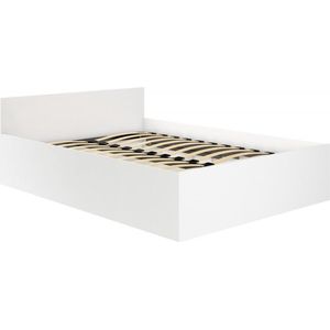 Bed met opbergruimte Wit 120 x 200 cm