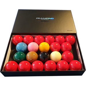 Diamond Ultra-C 57,2mm Phenolic Snooker Balls - Set Professionele Fenolhars Snookerballen 57,2mm - officiële maat voor pooltafels