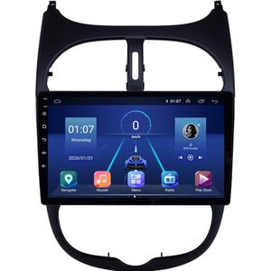 Draadloos Android auto & Apple Carplay navigatie - Peugeot 206 206CC 206SW 2001 - 2008