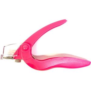 Nageltip Knipper - Tip Cutter/Met Opvangbakje - Roze