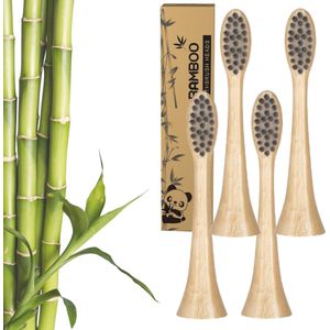 Bamboe Opzetborstels - Geschikt voor Philips Sonicare - 4 stuks