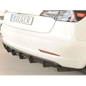 RIEGER - TESLA MODEL 3 - PERFORMANCE DIFFUSER AERO ACHTER SKIRT - GLOSS BLACK