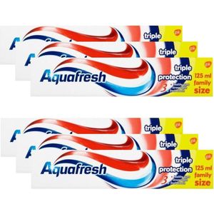 Aquafresh - Triple Protection - Voordeelverpakking - 6 x 125 ML - Tandpasta
