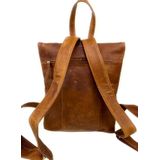 DSTRCT Laptoprugzak / Werktas / Rugtas - 13 inch - Leer - Stoke Street - Cognac