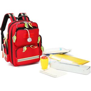 EHBO Tas - Rood - Noodhulprugzak - Grote Capaciteit - Opslag - Outdoor - Camping - Survival - Kits - Medische Kits