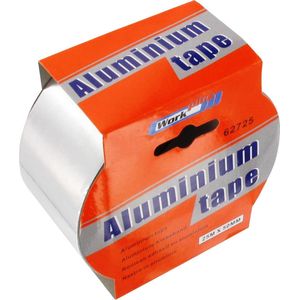Aluminium tape - 25 m x 50 mm x 0,03 mm - Voor o.a.  luchtkanalen, uitlaten en dakgoten