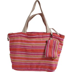 Mycha Ibiza - strandtas - toilettas - weekendtas - shopper - handtas - rits - clutch - katoen – MYC220076