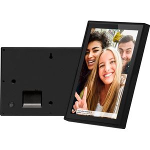 Frameo Digitale Fotolijst 10.1 inch - Glas display - Frameo App - Fotokader - WiFi - Touchscreen - 16GB - Zwart -