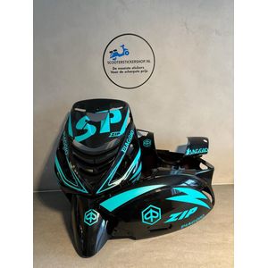 Piaggio Zip - SP pakket - Piaggio Zip Accessoire - Scooter Accessoires - Scooter Stickers - Stickerpakket - Turqouise - Mat