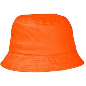 Bucket Hat - Vissershoedje - Festivalhoedje - koningsdag - Regenhoedje - Zonnehoedje - Hoed - Emmerhoed - Zon - Unisex - Oranje