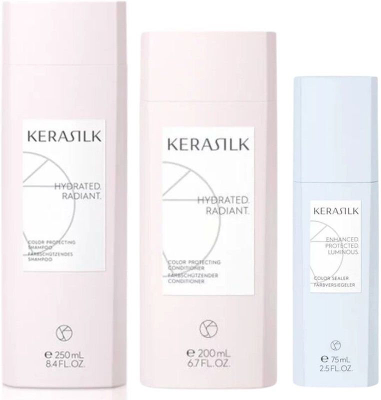 Kerasilk - Color Protecting Set - Shampoo - 259 ml - Conditioner - 200 ml - Thermo-Protect Spray - 75 ml