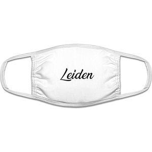 Leiden mondkapje | gezichtsmasker | bescherming | bedrukt | logo | Wit mondmasker van katoen, uitwasbaar & herbruikbaar. Geschikt voor OV