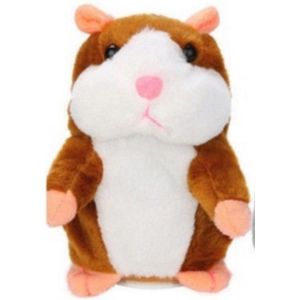 Interactieve knuffel | Hamster | Praat je met een schattig hoog stemmetje na | Danst hierbij ook | Hamstereeeeeee |