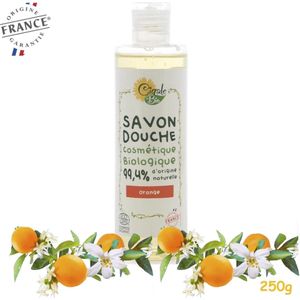 Cigale Bio Voordeel  Biologische Sinaasappel bloesem douchegel 250ml. Zonder conserveermiddel - kleur