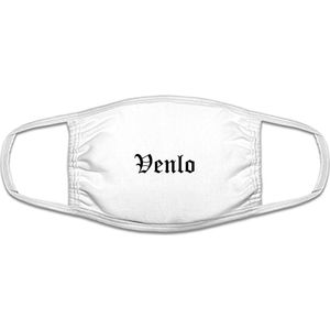 Venlo mondkapje | gezichtsmasker | bescherming | bedrukt | logo | Wit mondmasker van katoen, uitwasbaar & herbruikbaar. Geschikt voor OV