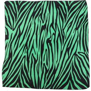 Emilie scarves - sjaal - bandana - zebra - katoen - groen