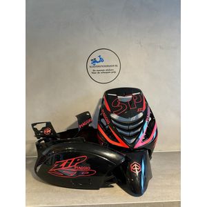 Piaggio Zip Sticker - Piaggio Zip Stickerset - Scooterstickers - Full Led Pakket - Groot Pakket - Piaggio Zip SP - Mat Rood