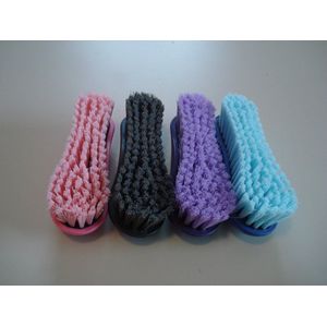 HB Soft Touch harde borstel anatomisch - paars