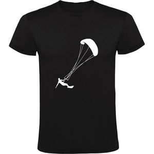 Kitesurfen Heren T-shirt - kiter - kitesurfer - kiteboarder - windsurfen - watersport - vlieger