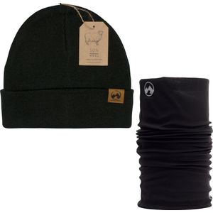 MowMow 2-pack Muts Merino + Nekwarmer - Beanie - Heren - Dames