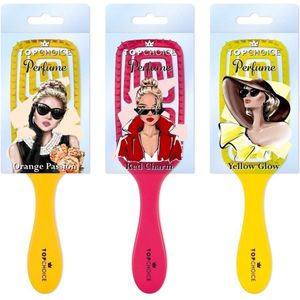 Top Choice Haarborstel Meisje - Rechthoekig - Haarborstel Anti Klit - Hair Brush - 3 Stuks