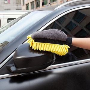 Autowasstraat waterdichte - wasstraat microfiber chenille handschoenen - dikke autoreinigingshandschoenen wax - Orangedetail borstel autoverzorging autowashandschoen