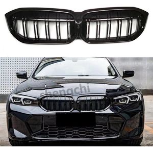 Sport Grill Nieren Passend Voor Bmw 3 Serie G20 G21 LCI FACELIFT Vanaf 2022 Glans Zwart M Look 320 330 340 Styling Dubbele Spijl
