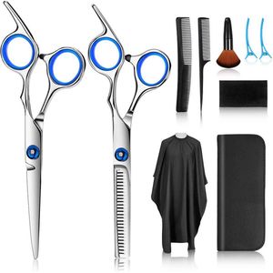 Professionele kapperssets 9-delig - Rechtshandig - Knipschaar - Uitdunschaar / Effileerschaar - Trimkam - RVS