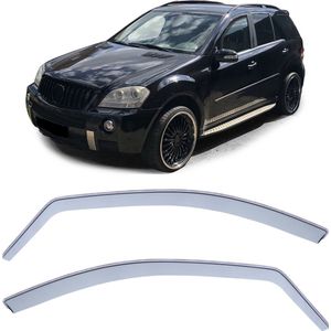 Zijwindscherm Smoke Passend Voor Mercedes ML Klasse W164 2005 t/m 2011 GL X164 vanaf 2006 t/m 2011 Zijwindschermen Zijwind Regen