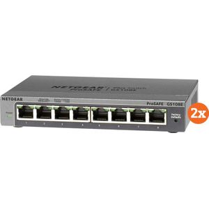 Netgear - GS108E - Managed Switch - 8 Poorten - Duo Pack