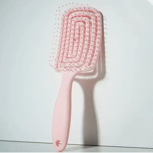 Hair brush - Detangling brush - paddle brush - haarborstel - anti klit borstel - borstel voor droog en nat haar - borstel voor krullen - on wet and dry hair - Roze