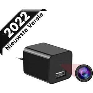 Spy Camera / Adapter - Beveiligingscamera Met Bewegingssensor - Verborgen Camera 1080P FULL HD - USB Oplader - Spycam