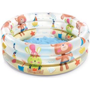 Intex Baby Zwembadje 61x22cm - Kinderzwembad met diertjes - zwembad 61 x 22 cm - Opblaaszwembad
